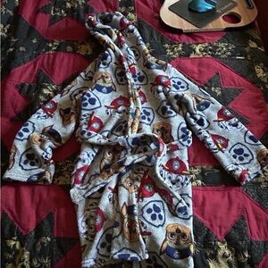 Paw Patrol Kids Pajama Robe - Blue and Red